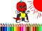 Back To School: Mask Boy Coloring เกมออนไลน์