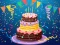 Birthday cake puzzle เกมออนไลน์