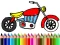 Back To School: Motorbike Coloring เกมออนไลน์