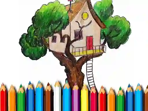 Tree House Coloring Book เกมออนไลน์