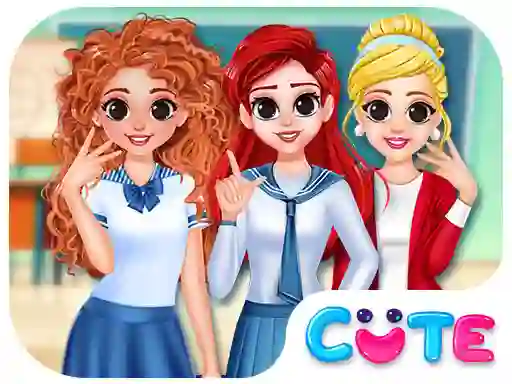 BFF Princess Back To School เกมออนไลน์