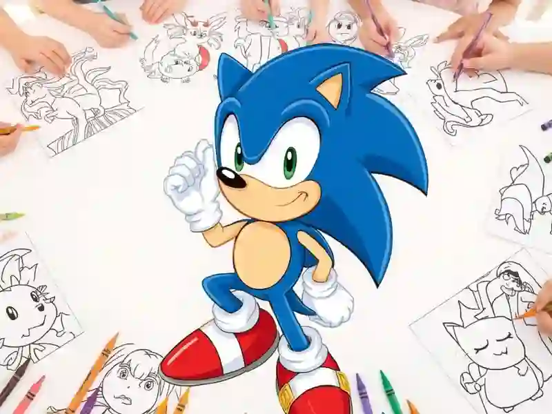Sonic Coloring เกมออนไลน์