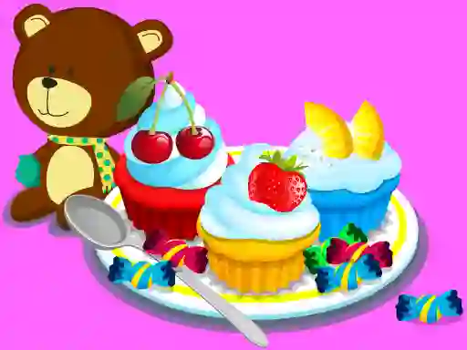 Cooking Colorful Cupcakes เกมออนไลน์