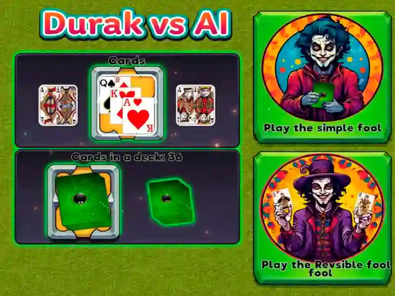 Durak vs AI เกมออนไลน์