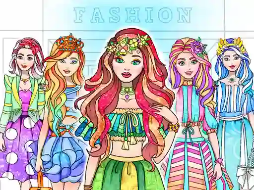 Girl Coloring Dress Up Games เกมออนไลน์