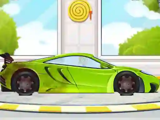 Sports Car Wash 2D เกมออนไลน์