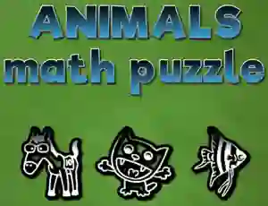 Animals Math Puzzles เกมออนไลน์