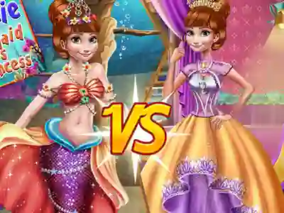 Anna mermaid vs princess เกมออนไลน์