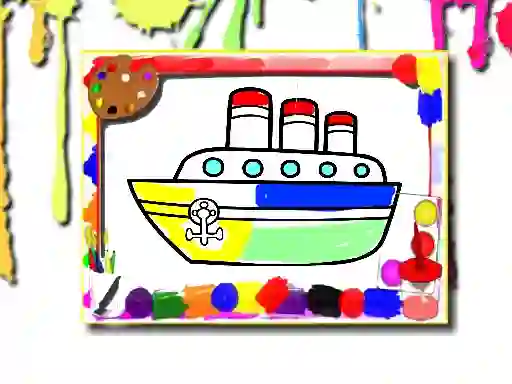 Boats Coloring Book เกมออนไลน์