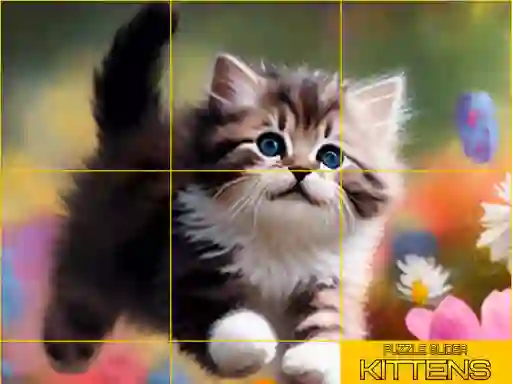 Puzzle Sliding Kittens เกมออนไลน์