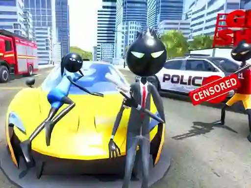 Amazing Crime Strange Stickman Rope Vice Vegas เกมออนไลน์