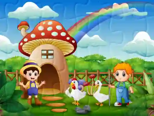 Farm Animal Jigsaw เกมออนไลน์