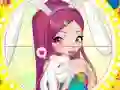 Winx bunny style: Round Puzzle เกมออนไลน์