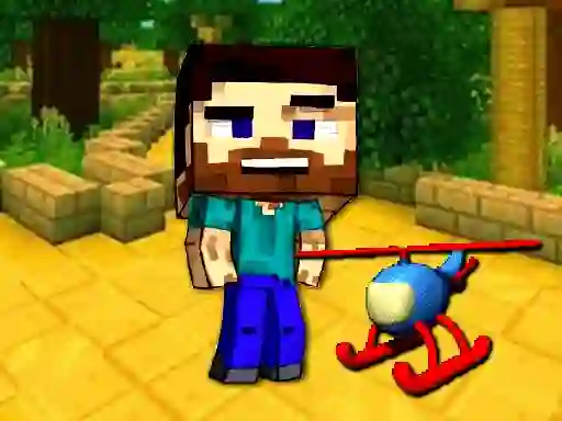 Mineblock Helicopter Adventure เกมออนไลน์