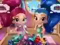Shimmer And Shine Wardrobe Cleaning เกมออนไลน์