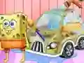 Spongebob Car Cleaning เกมออนไลน์
