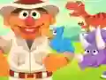 123 Sesame Street: Ernie's Dinosaur Day Care เกมออนไลน์