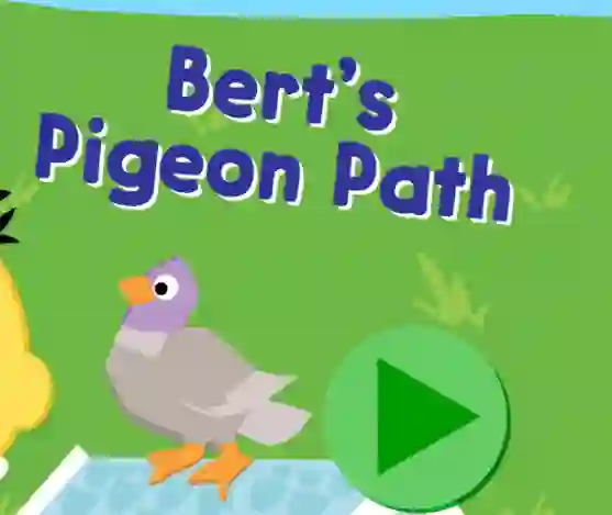 123 Sesame Street: Bert's Pigeon Path เกมออนไลน์