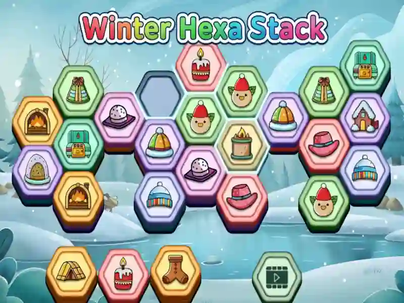 Winter Hexa Stack เกมออนไลน์