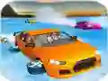 Crazy Water Surfing Car Race เกมออนไลน์
