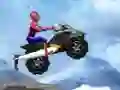 Spiderman Snow Scooter เกมออนไลน์