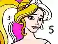 Princess Coloring By Number เกมออนไลน์