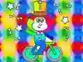Coloring Book: Monkey Rides Unicycle เกมออนไลน์