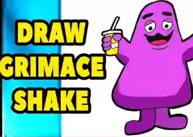 Grimace Shake: Draw and Erase เกมออนไลน์