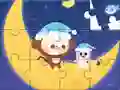 Jigsaw Puzzle: Monkey With Moon เกมออนไลน์