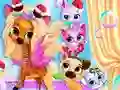 Pets Grooming Bubble Party เกมออนไลน์