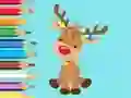 Coloring Book: Cute Christmas Reindeer เกมออนไลน์