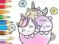 Coloring Book: A Cup Of Unicorn เกมออนไลน์