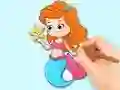 Coloring Book: Beautiful Mermaid Princess เกมออนไลน์
