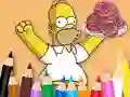 Coloring Book: Simpson Doughnut เกมออนไลน์