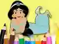 Coloring Book: Princess Jasmine เกมออนไลน์