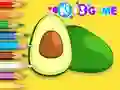 Coloring Book: Avocado Fruit เกมออนไลน์