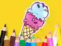 Coloring Book: Cool Ice Cream เกมออนไลน์