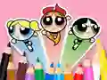 Coloring Book: The Powerpuff Girls เกมออนไลน์