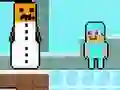 Noob vs Pro Snowman เกมออนไลน์