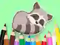Coloring Book: Baby Raccoon เกมออนไลน์