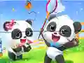 Jigsaw Puzzle: Baby Panda Spring Outing เกมออนไลน์