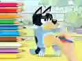 Coloring Book: Bluey And Bingo เกมออนไลน์