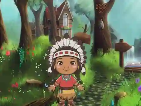 Girl Reach Thanksgiving Land เกมออนไลน์