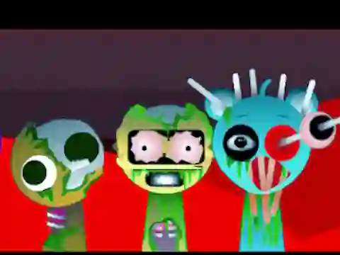 Sprunki Music Scary Beat Box เกมออนไลน์