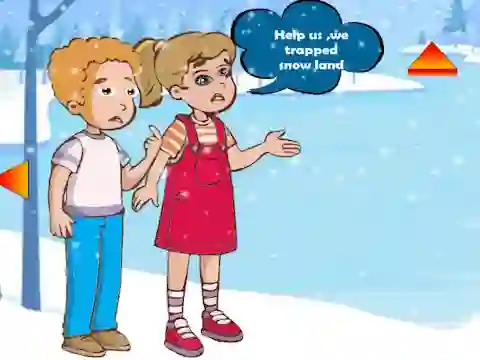 Siblings Escaped Snow Land เกมออนไลน์