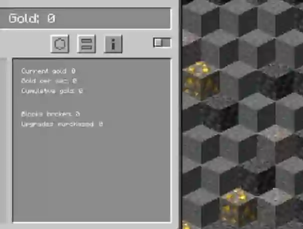 Minecraft Gold Clicker เกมออนไลน์