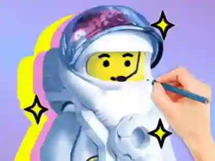 Coloring Book: LEGO Astronaut เกมออนไลน์