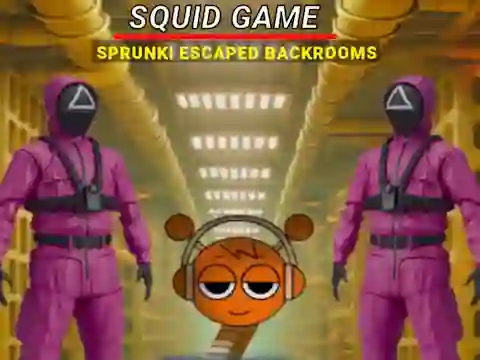 Squid Game Sprunki Escaped Backrooms เกมออนไลน์