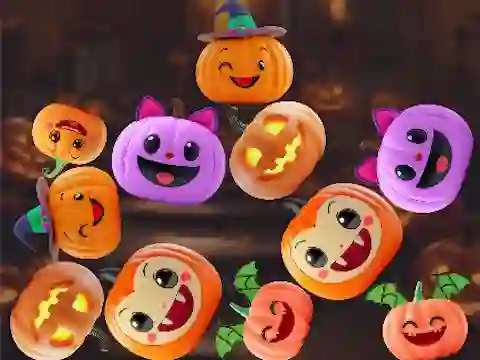Merge Connect Pumpkins: Halloween! เกมออนไลน์