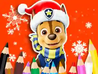Coloring Book: PAW Patrol Christmas เกมออนไลน์